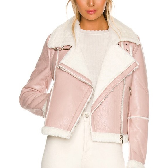 Superdown Genna Zip Up Jacket in Blush - Picture 3 of 3